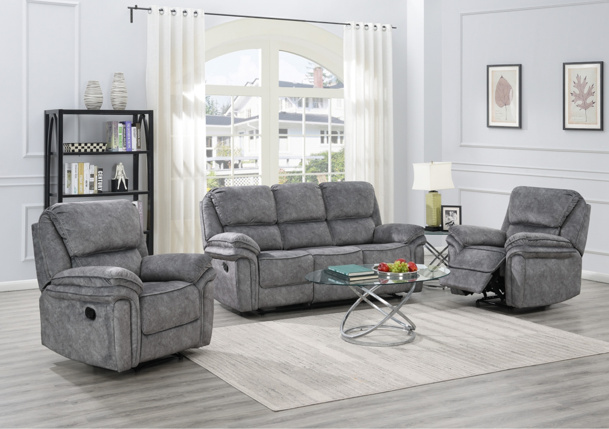 Greta Manual Recliner Suite – supplier image 1