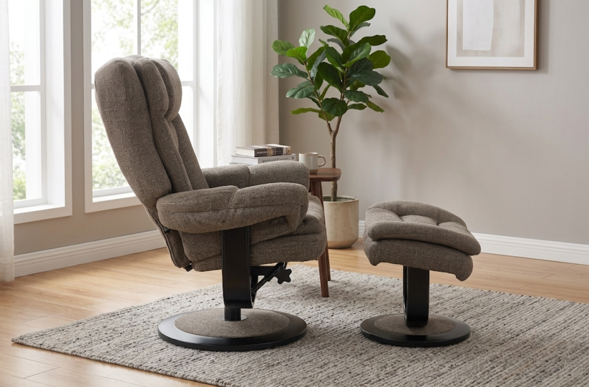 Rio Swivel Chair & Footstool – supplier image 3