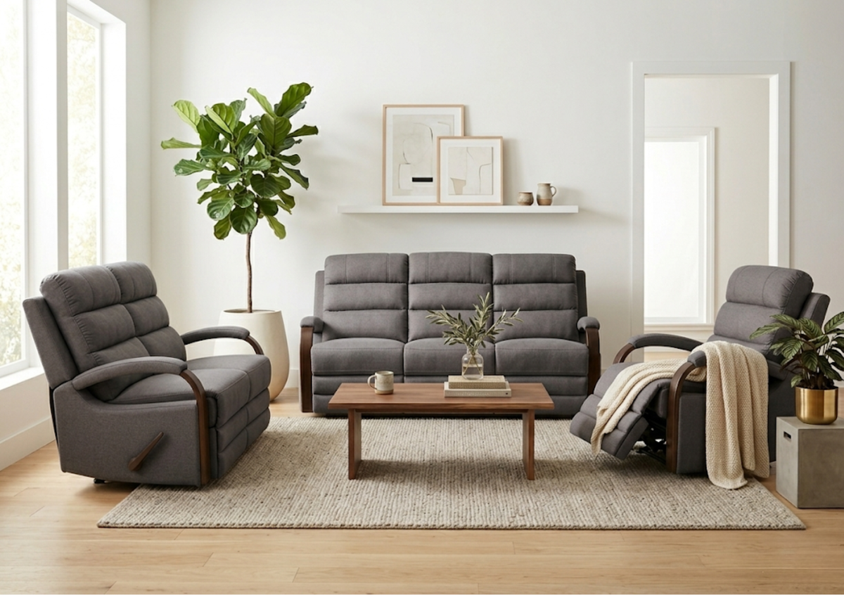 Tansey Manual Recliner Suite – supplier image 1