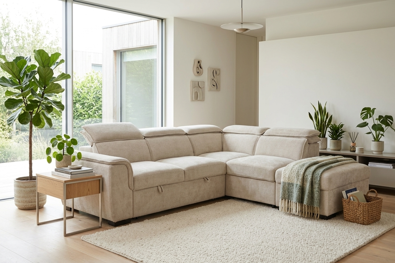 Vegas Corner Sofa Bed – supplier image 1
