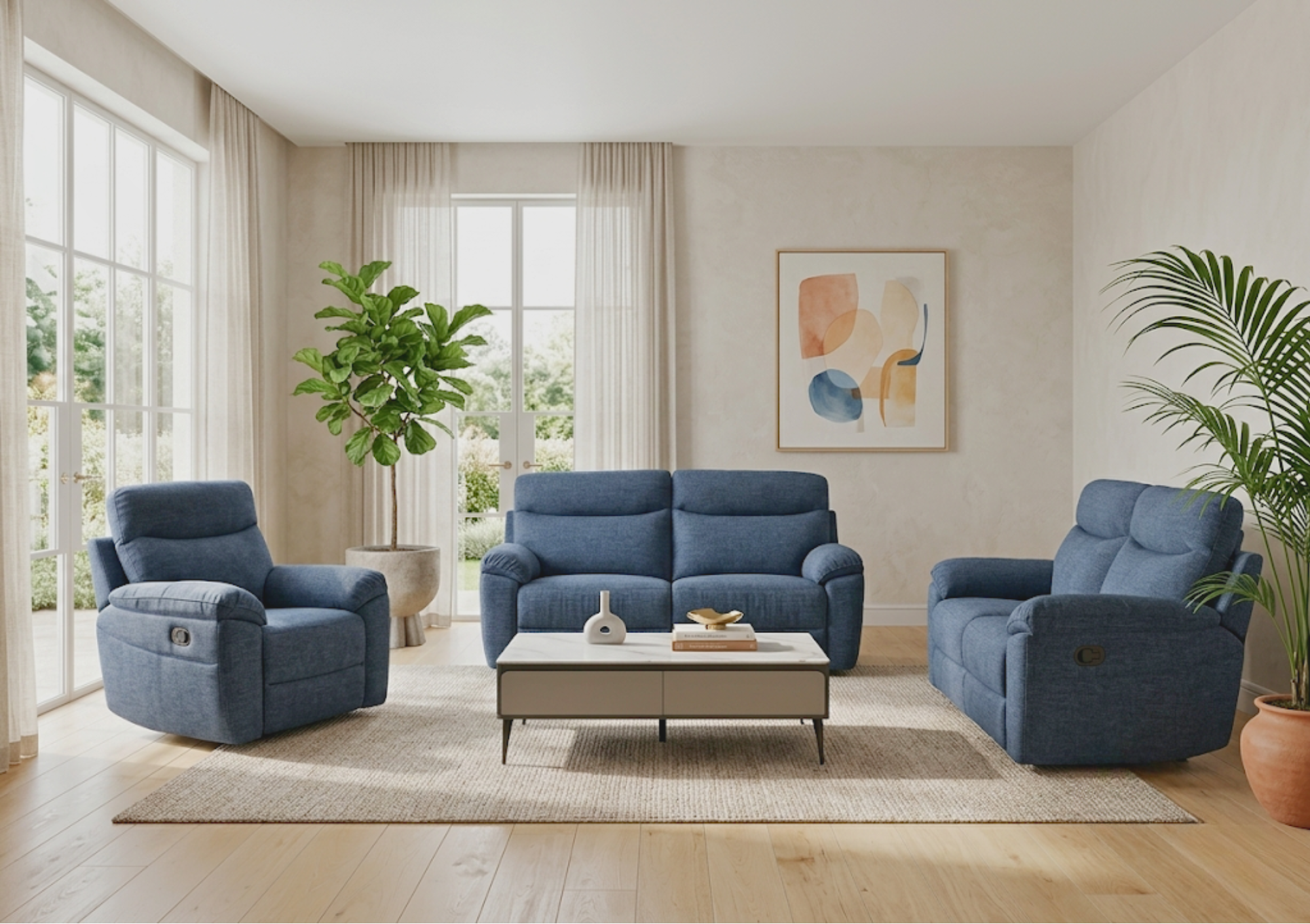 Vera Manual Recliner Suite – supplier image 2