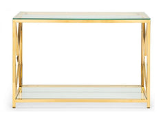 Miami Gold Console Table - front