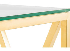 Miami Gold Console Table - edge