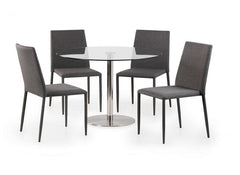 Milan Table With Jazz Grey Chairs