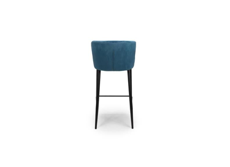Two Malmo Velvet Bar Stools