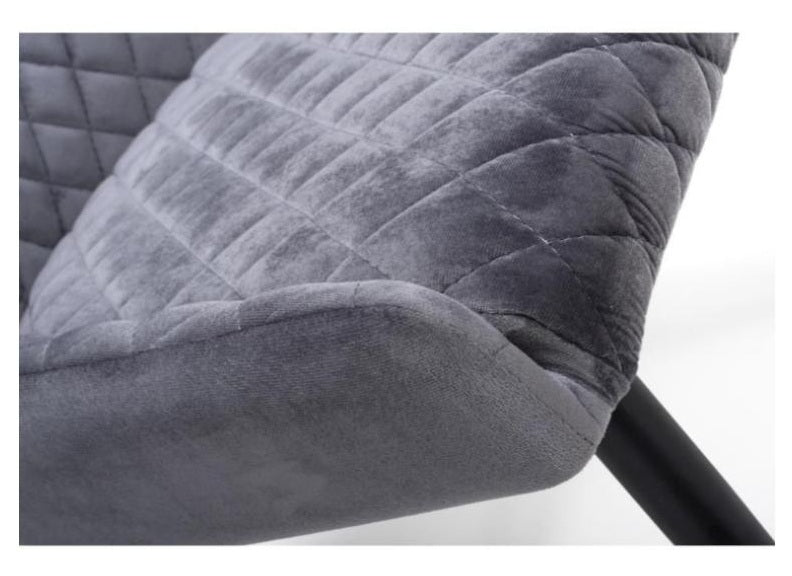 Two Malmo Velvet Bar Stools