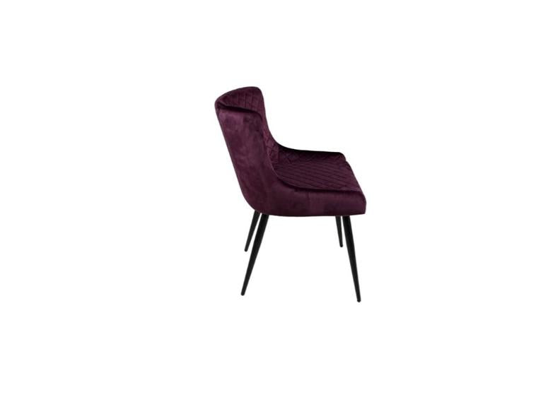 Two Malmo Velvet Dining Chairs