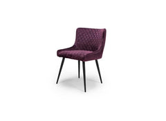 Two Malmo Velvet Dining Chairs
