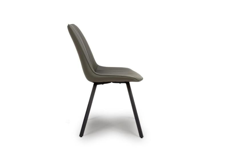 Two Miro Faux Leather Dining Chairs