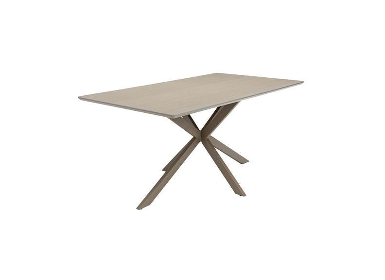 Modena Fixed Dining Sets - Light Grey Wood Effect Tops With Fabric Chairs