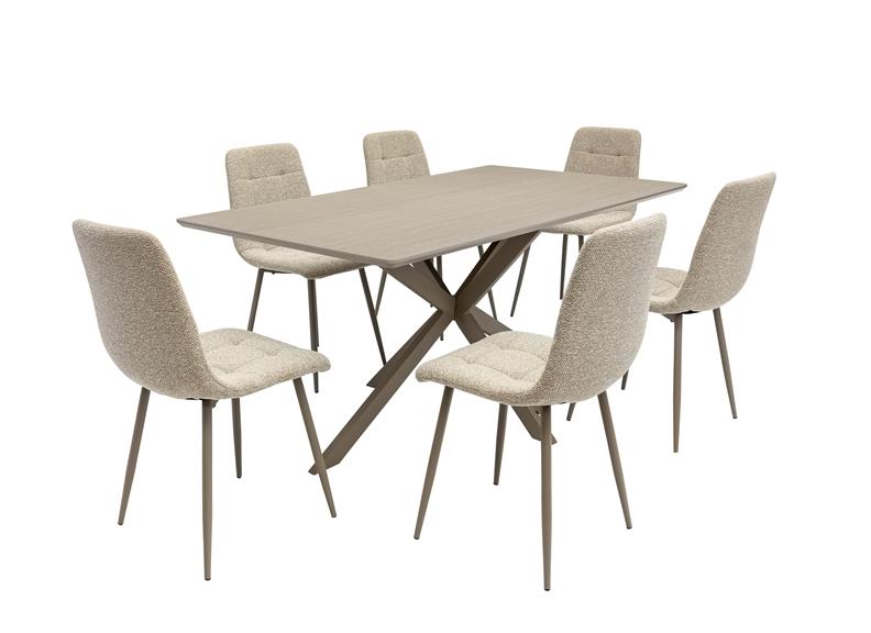Modena Fabric Dining Chair – Natural Fabric Dining Chair
