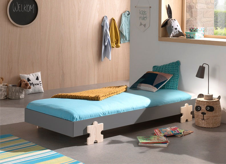 Modulo Grey Puzzle Bed - room