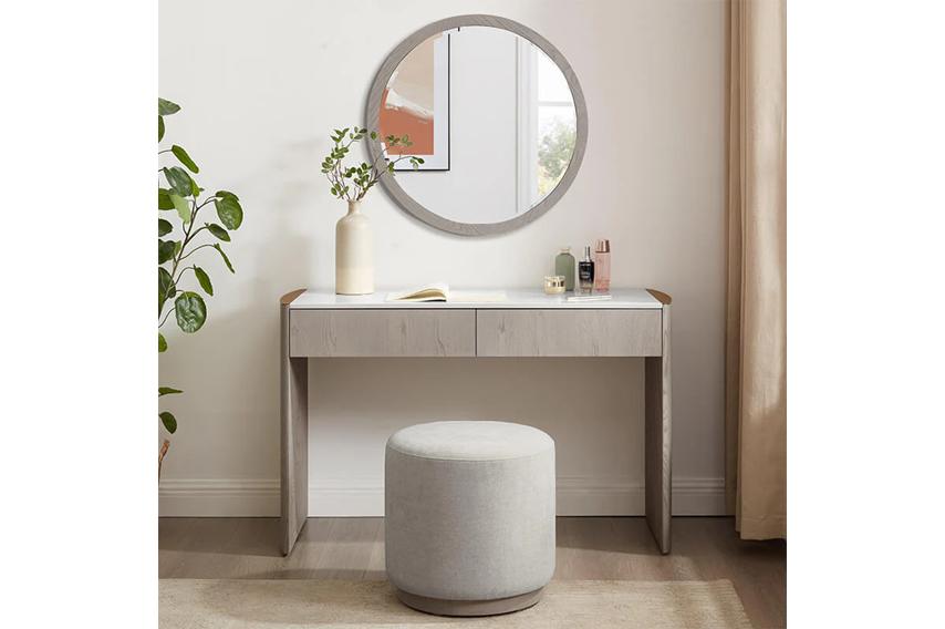 Mondello Dressing Table – Washed Oak Bedroom Vanity Table