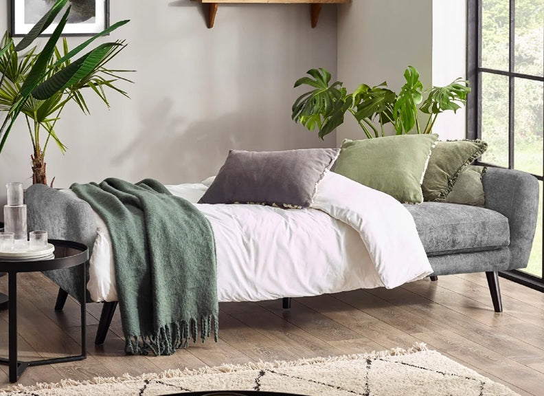 Monza Retro Fabric Sofa Beds