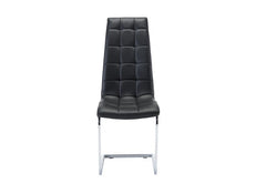 Moreno Black PU Chair - front