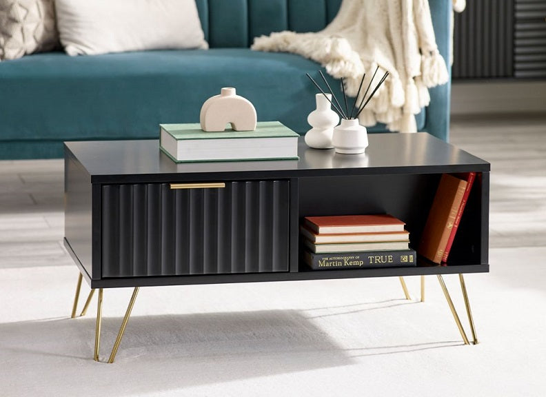 Murano Black Coffee Table - room