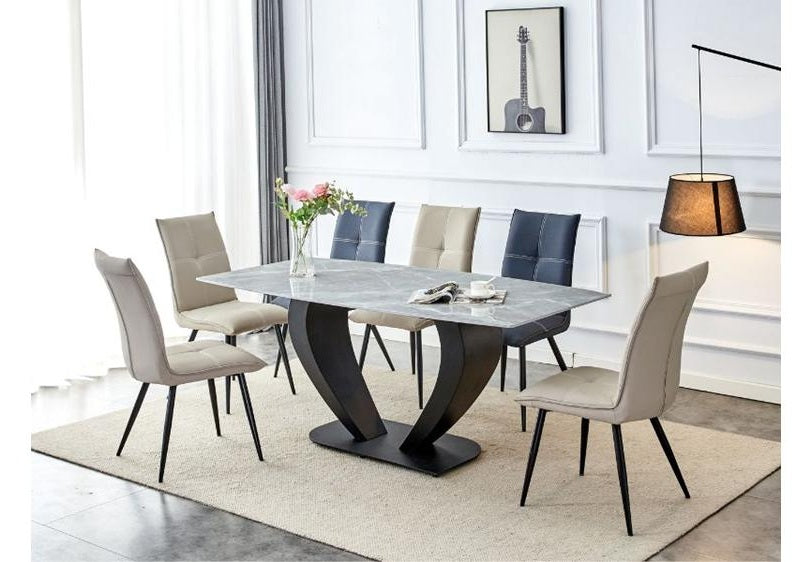 Murcia Dining Table With Anya Dining Chairs