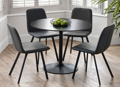 Goya Black Chairs W/Nero Table