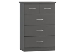 Nevada Full Grey 2+3 Chest Of Drawers