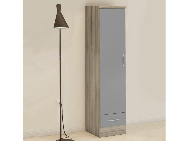 Nevada Grey One Door Wardrobe - room