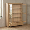 New Treviso Oak 2 Door Low Display Cabinet