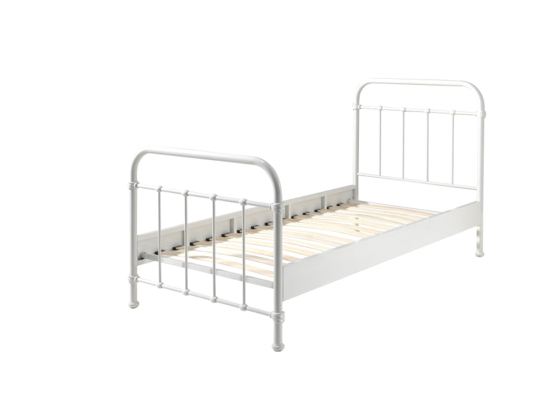 New York White Single Bed 