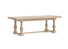 Normandy Extending Trestle Dining Tables | Extending Oak Tables With A Whitewashed Finish