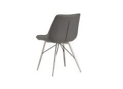 Nova Grey PU Chair - rear