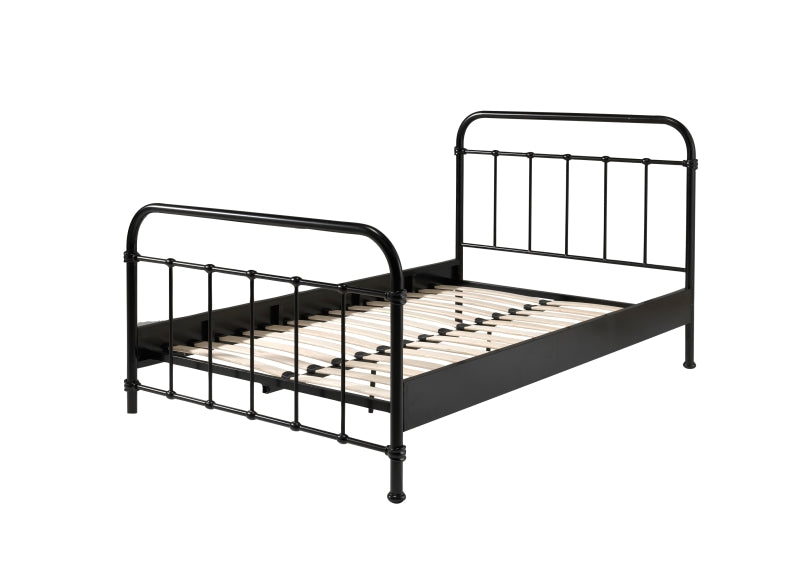 New York Black Small Double Bed 
