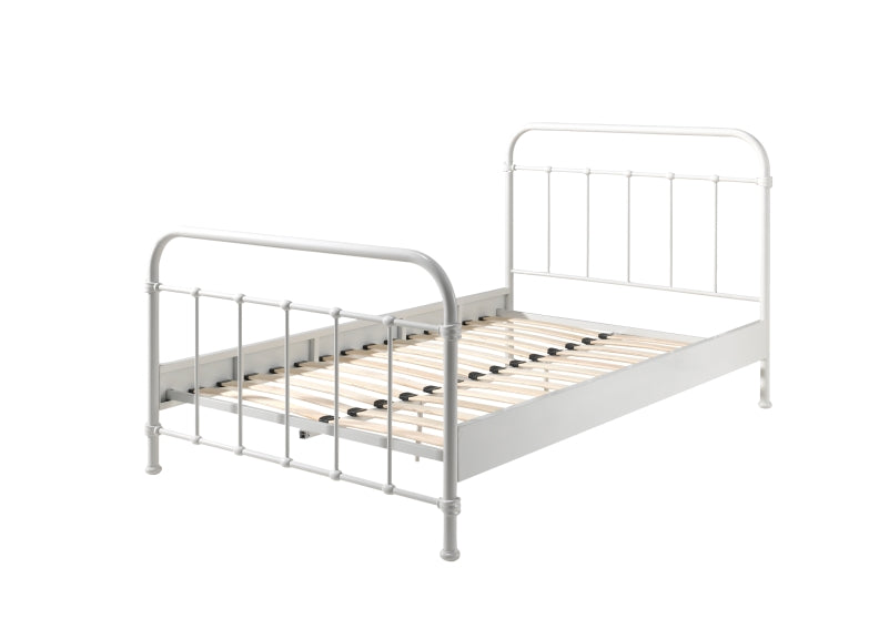 New York White Small Double Bed 