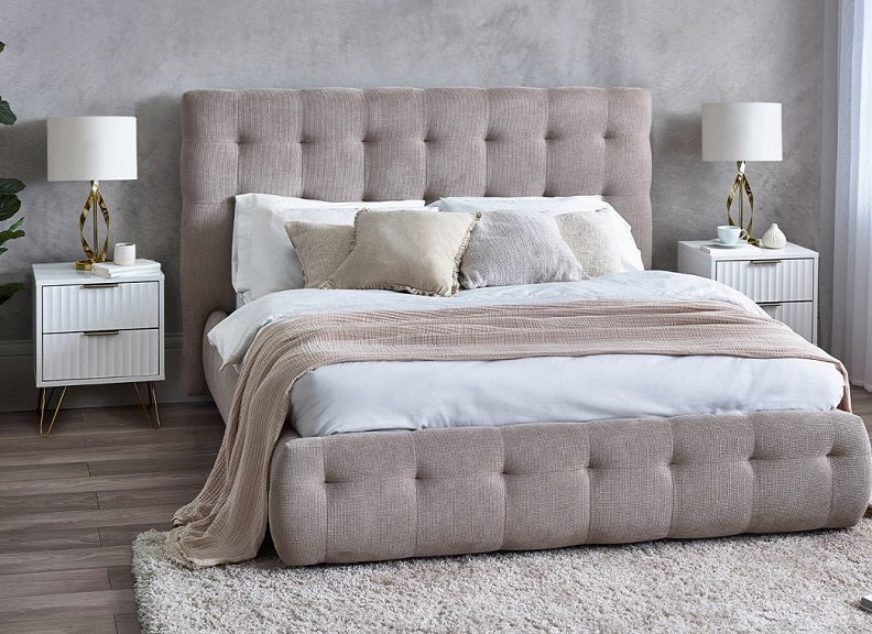 Odette Fabric Bed - room