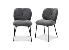 Opal Fabric Dining Chair – Charcoal Fabric Dining Chair