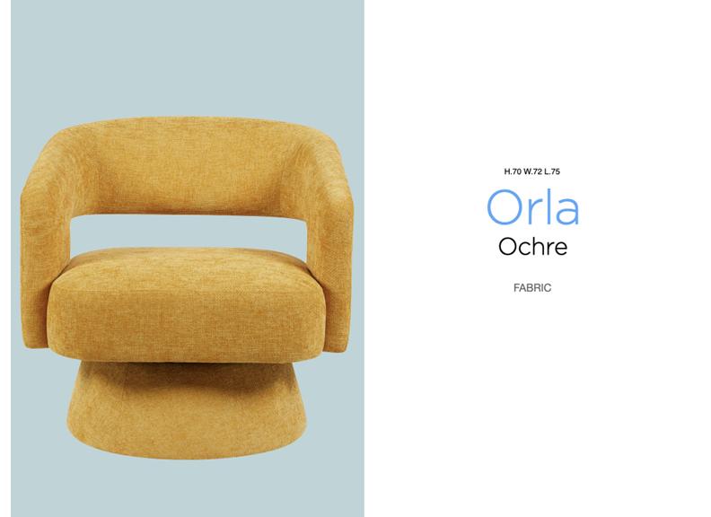 Orla Ochre Chair - details