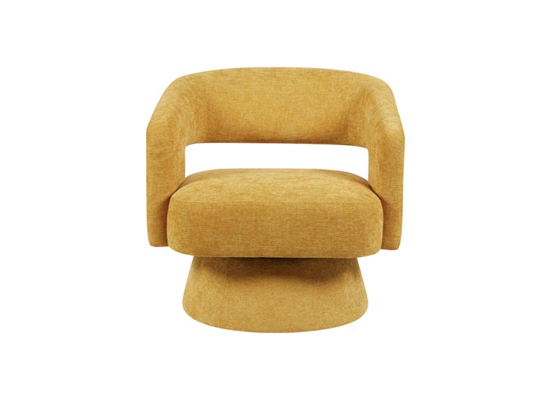 Orla Ochre Chair - front