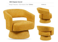 Orla Ochre Chair - 3