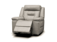 Osbourne Taupe Grey Armchair - powered