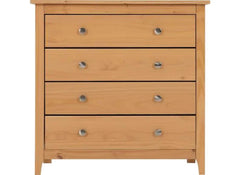 Oslo Pine Four Drawer Chest - front