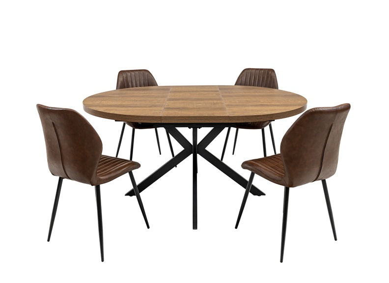 Panama Round Dining Tables W/Four Fontana Chairs