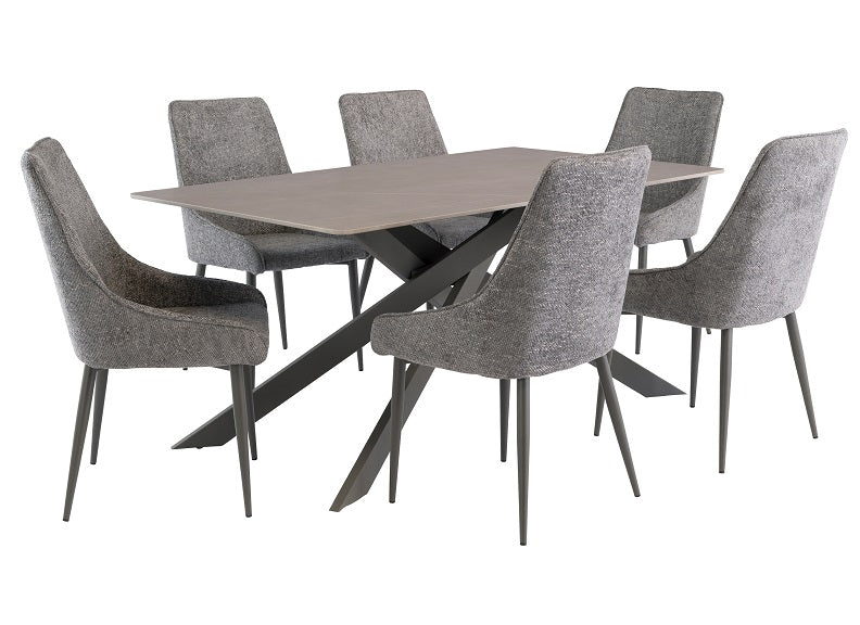 Camilla Table W/Jemma Fabric Chairs