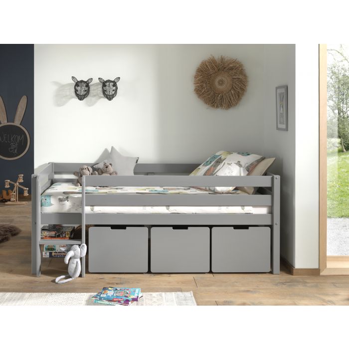 PINO SET OF 3 DRAWERS FOR MID SLEEPER H85CM GREY (VIP)
