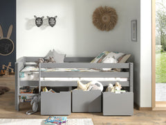 PINO SET OF 3 DRAWERS FOR MID SLEEPER H85CM GREY (VIP)