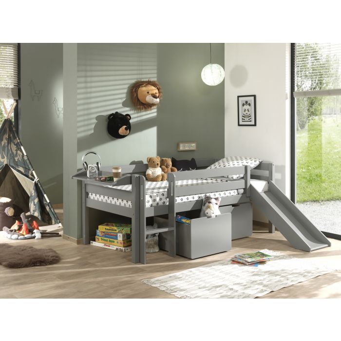 PINO Set of 2 Drawers for Mid Sleeper H85cm – Grey Storage Solution (VIP)