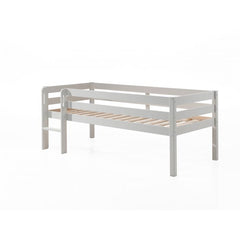PINO Low Sleeper Bed 90 x 200 cm – White Lacquer Finish With Storage Space (VIP)