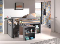 Pino Grey Mid-Sleeper W/Furniture