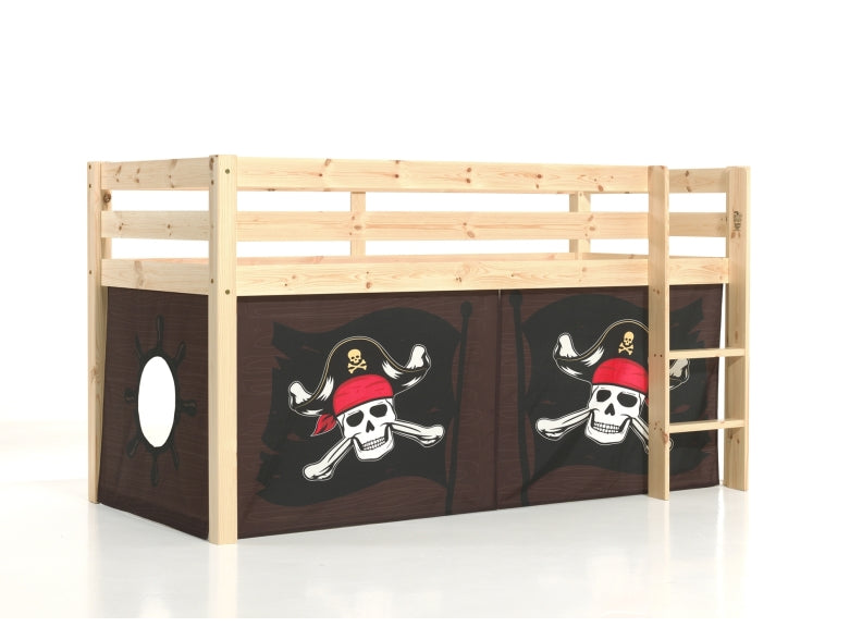 Pino Natural Sleeper No Slide & Pirate Curtain