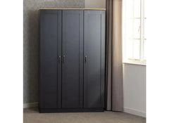 Portland Grey Triple Wardrobe - room