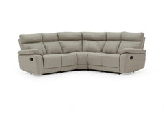 Positano Light Grey Manual Reclining Corner Sofa
