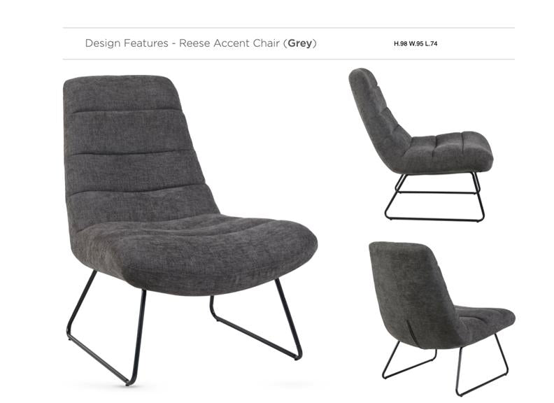 Reese Grey Accent Chairs