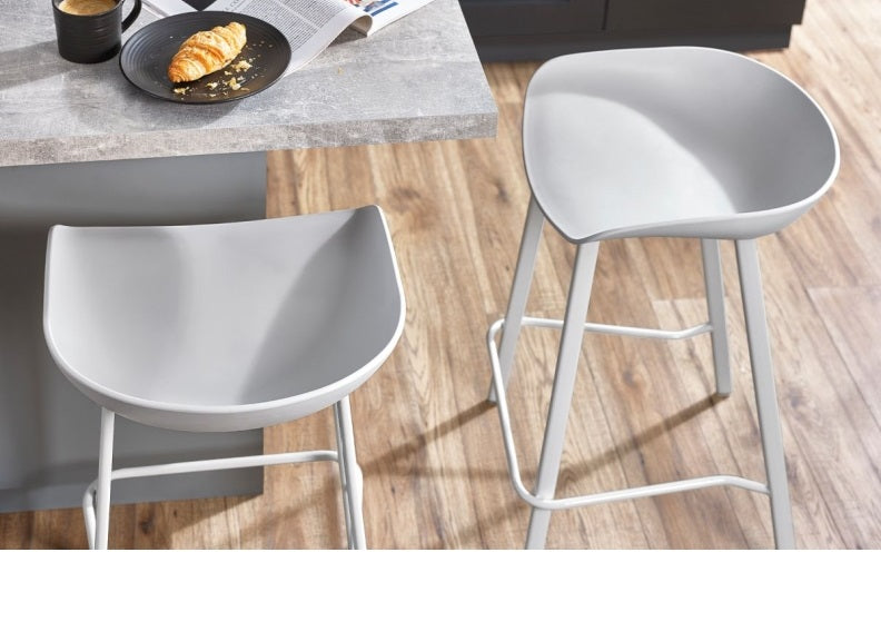 Renzo Grey Bar Stool - top