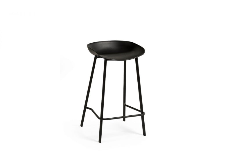 Renzo Black Bar Stool - 1